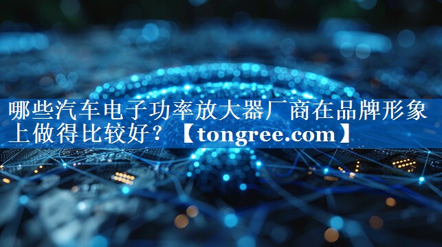 哪些汽车电子功率放大器厂商在品牌形象上做得比较好? 哪些汽车电子功率放大器厂商在品牌形象上做得比较好?