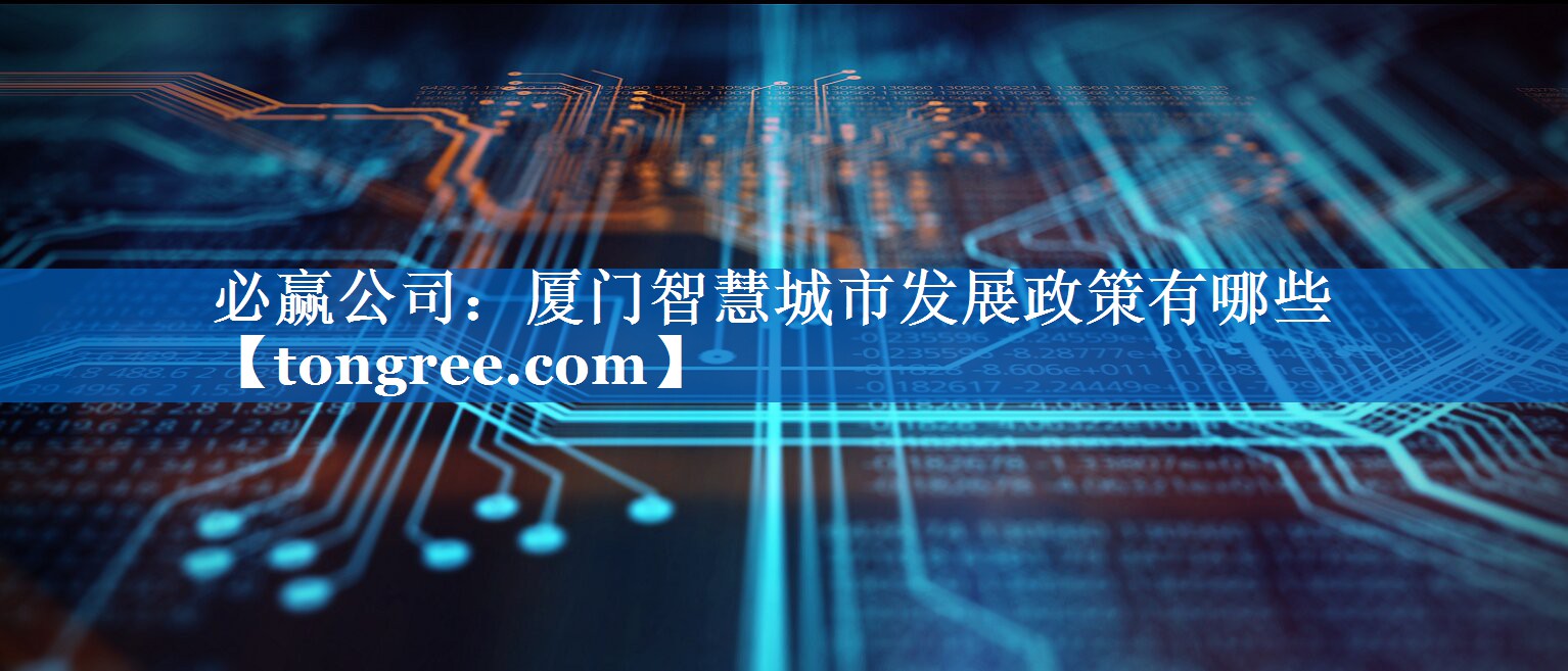 厦门智慧城市发展政策有哪些
